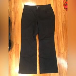 NYDJ black twill pants, 14W